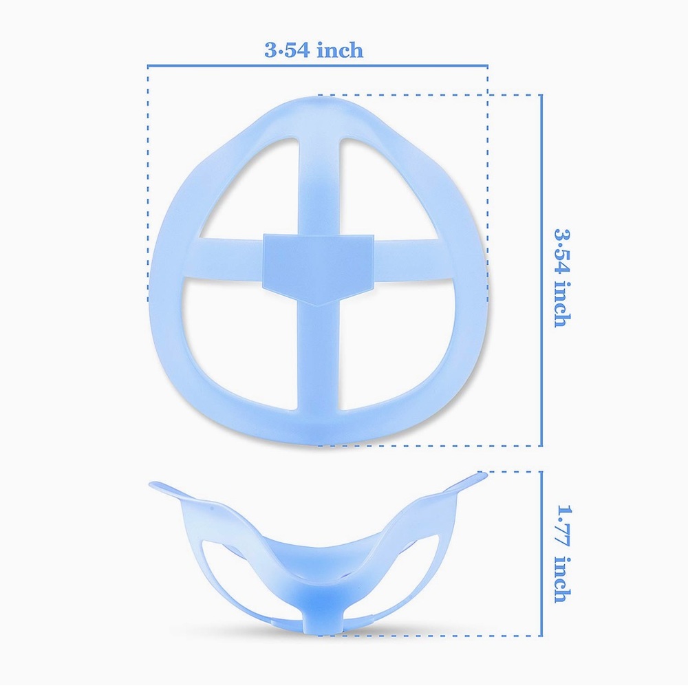 Reusable 3D Face Mask Bracket for Inner Support x2 - Picture 7 of 8